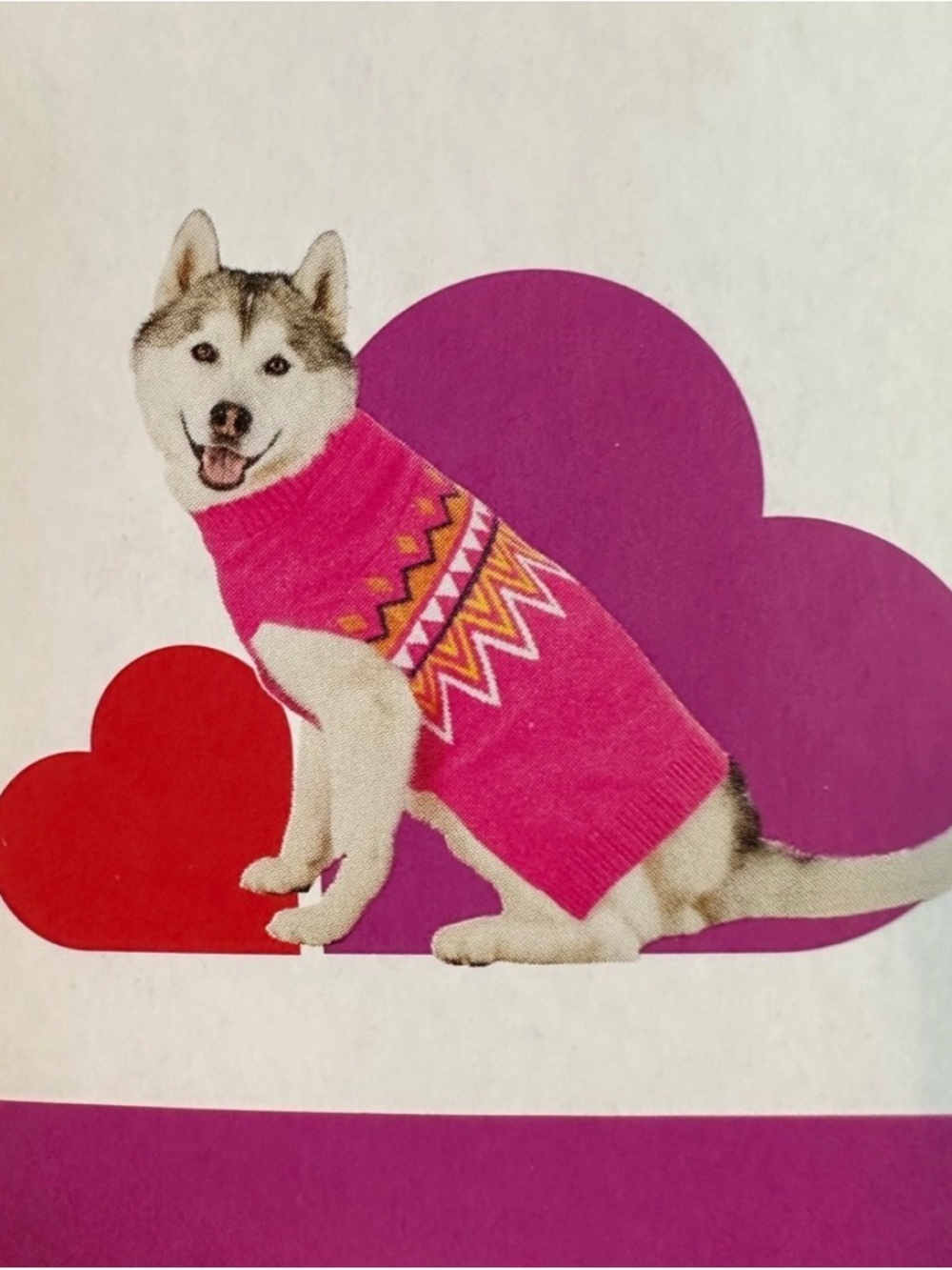 BOOTS & BARKLEY XL Nice Pink Dog Sweater